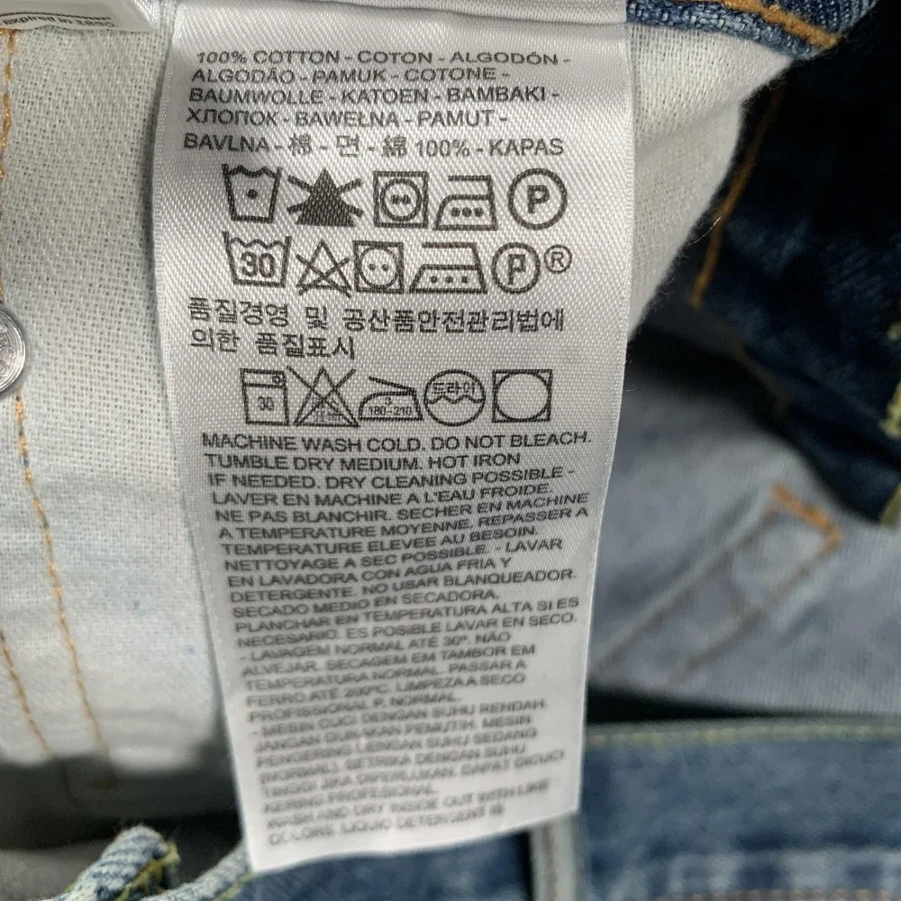 Levis 550‎ Jeans Mens 50x32 Blue Denim Relaxed Tapered Leg Comfort Fit Pants